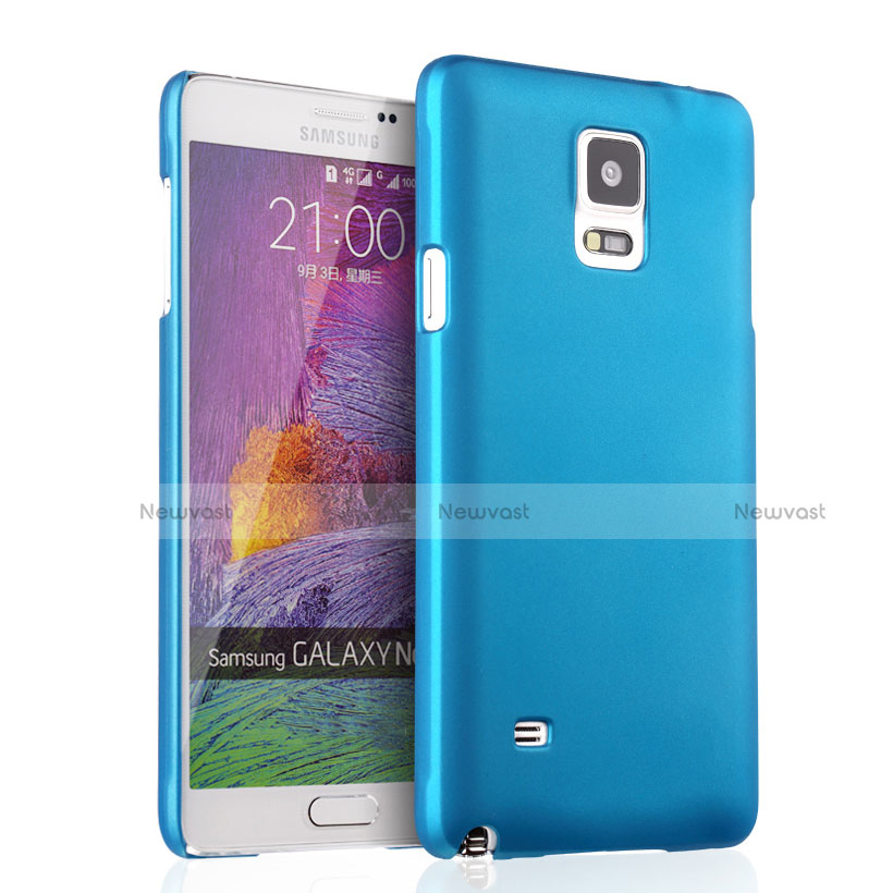 Hard Rigid Plastic Matte Finish Cover for Samsung Galaxy Note 4 Duos N9100 Dual SIM Sky Blue