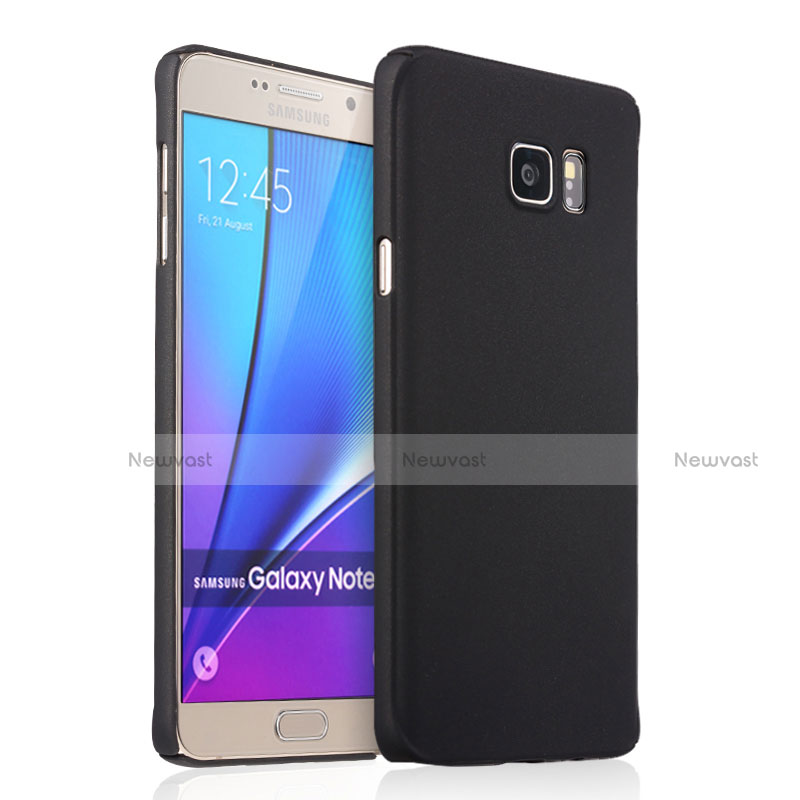 Hard Rigid Plastic Matte Finish Cover for Samsung Galaxy Note 5 N9200 N920 N920F Black