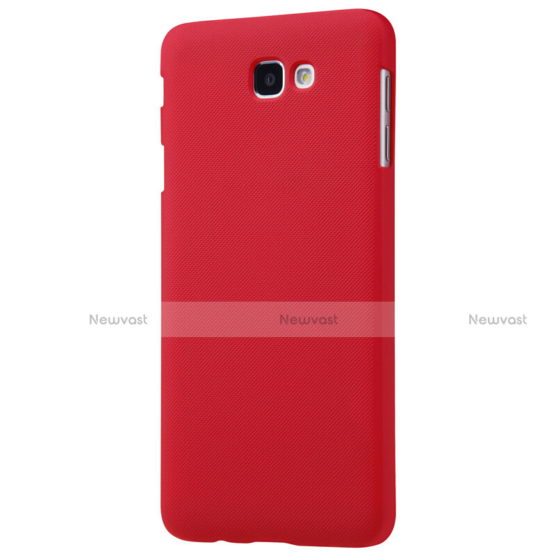 Hard Rigid Plastic Matte Finish Cover for Samsung Galaxy On7 (2016) G6100 Red