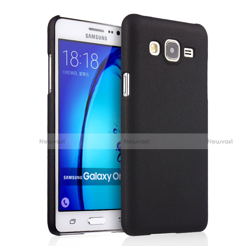 Hard Rigid Plastic Matte Finish Cover for Samsung Galaxy On7 Pro Black