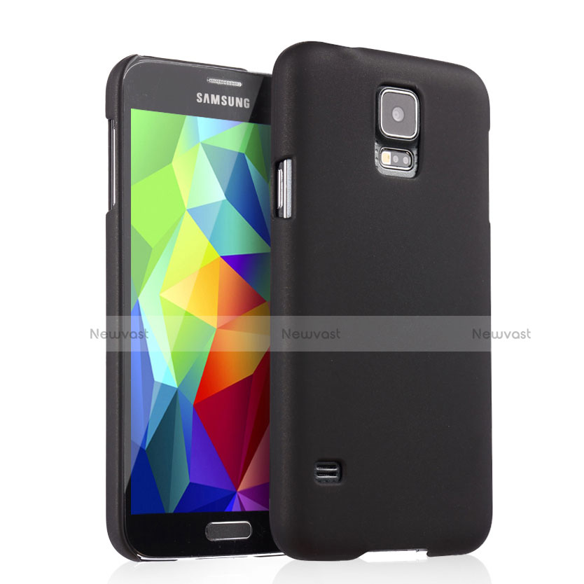 Hard Rigid Plastic Matte Finish Cover for Samsung Galaxy S5 G900F G903F Black