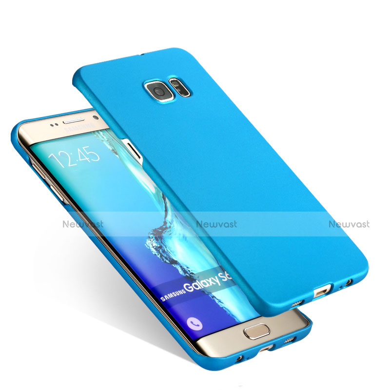 Hard Rigid Plastic Matte Finish Cover for Samsung Galaxy S6 Edge+ Plus SM-G928F Sky Blue