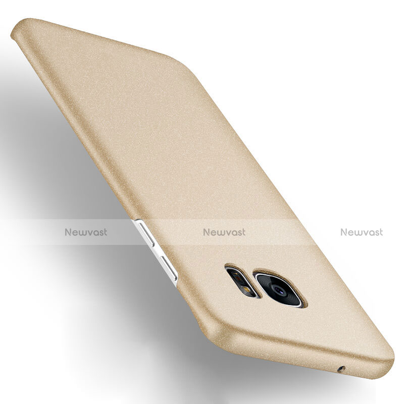 Hard Rigid Plastic Matte Finish Cover for Samsung Galaxy S7 Edge G935F Gold