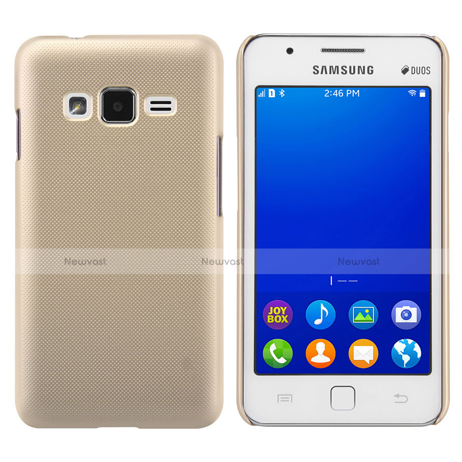 Hard Rigid Plastic Matte Finish Cover for Samsung Z1 Z130H Gold