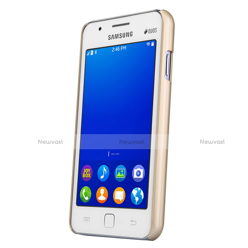 Hard Rigid Plastic Matte Finish Cover for Samsung Z1 Z130H Gold