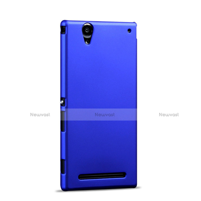 Hard Rigid Plastic Matte Finish Cover for Sony Xperia T2 Ultra Dual Blue