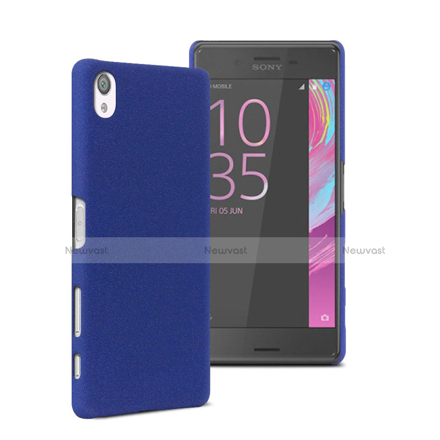 Hard Rigid Plastic Matte Finish Cover for Sony Xperia X Blue