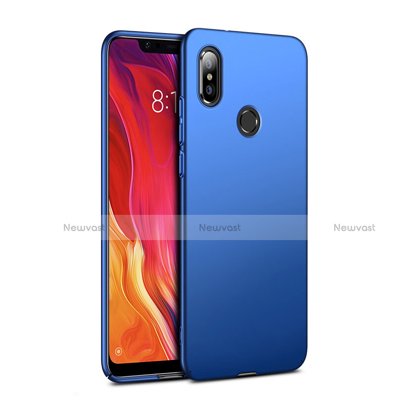 Hard Rigid Plastic Matte Finish Cover for Xiaomi Mi 8 Blue