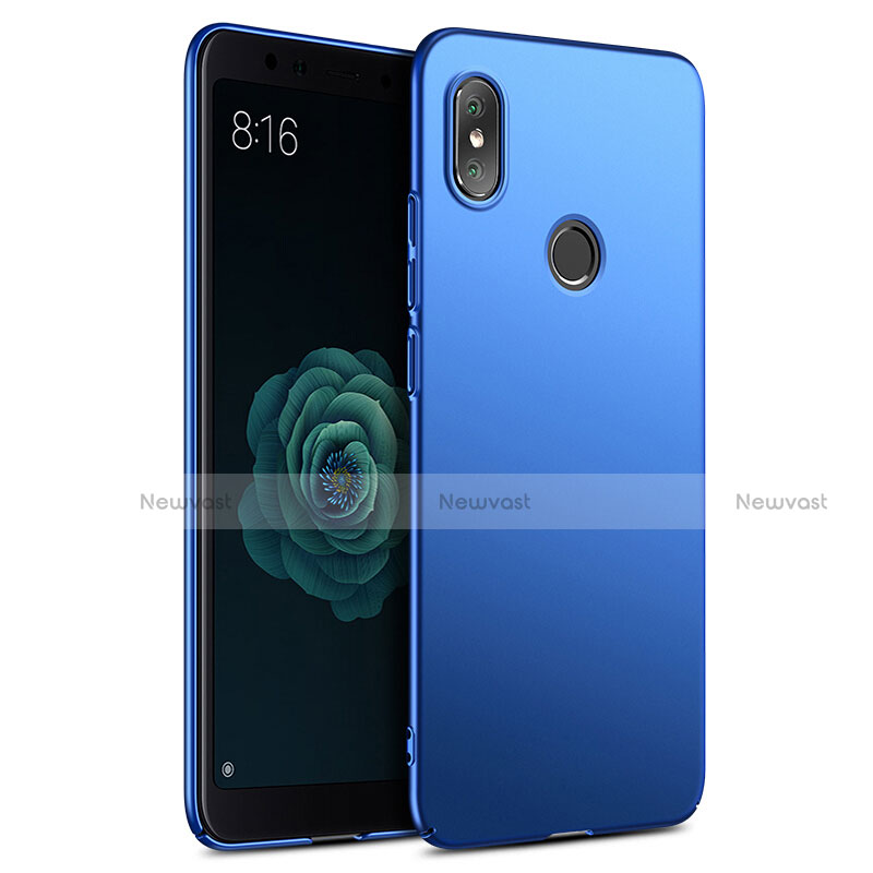 Hard Rigid Plastic Matte Finish Cover for Xiaomi Mi A2 Blue