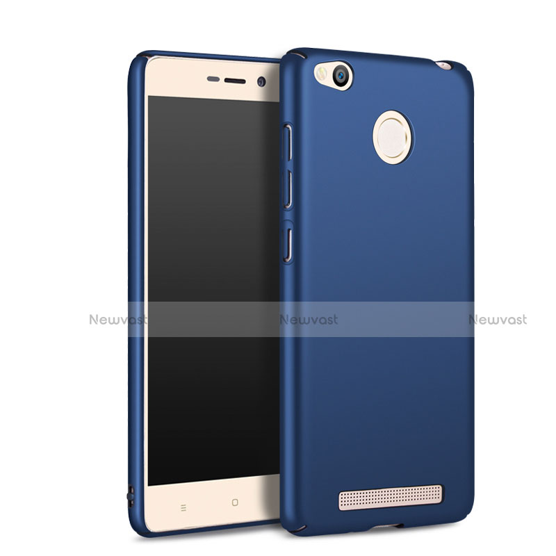 Hard Rigid Plastic Matte Finish Cover for Xiaomi Redmi 3 High Edition Blue