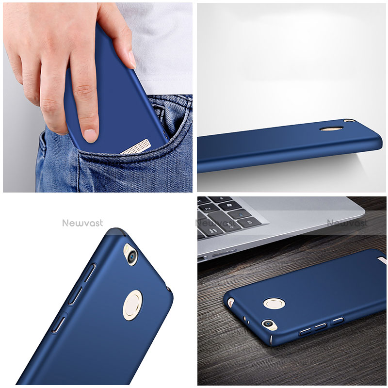 Hard Rigid Plastic Matte Finish Cover for Xiaomi Redmi 3 High Edition Blue