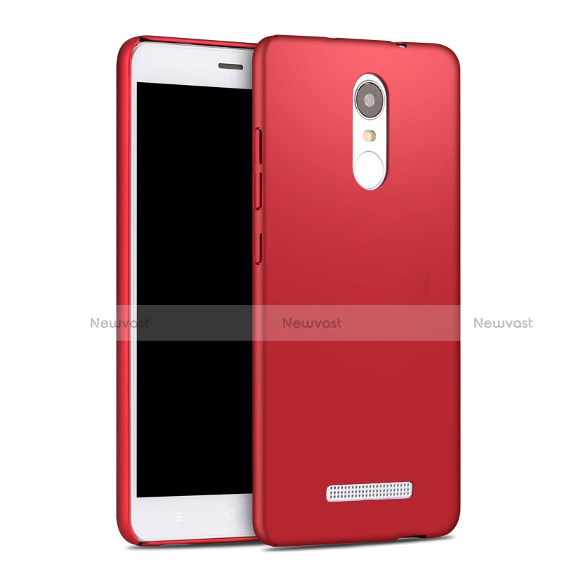 Hard Rigid Plastic Matte Finish Cover for Xiaomi Redmi Note 3 MediaTek Red