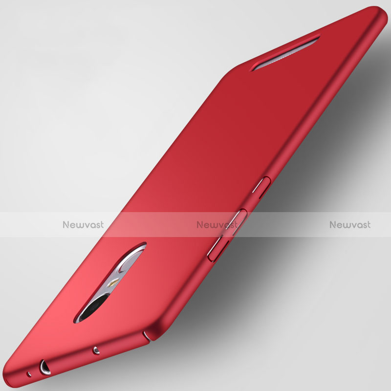 Hard Rigid Plastic Matte Finish Cover for Xiaomi Redmi Note 3 Red