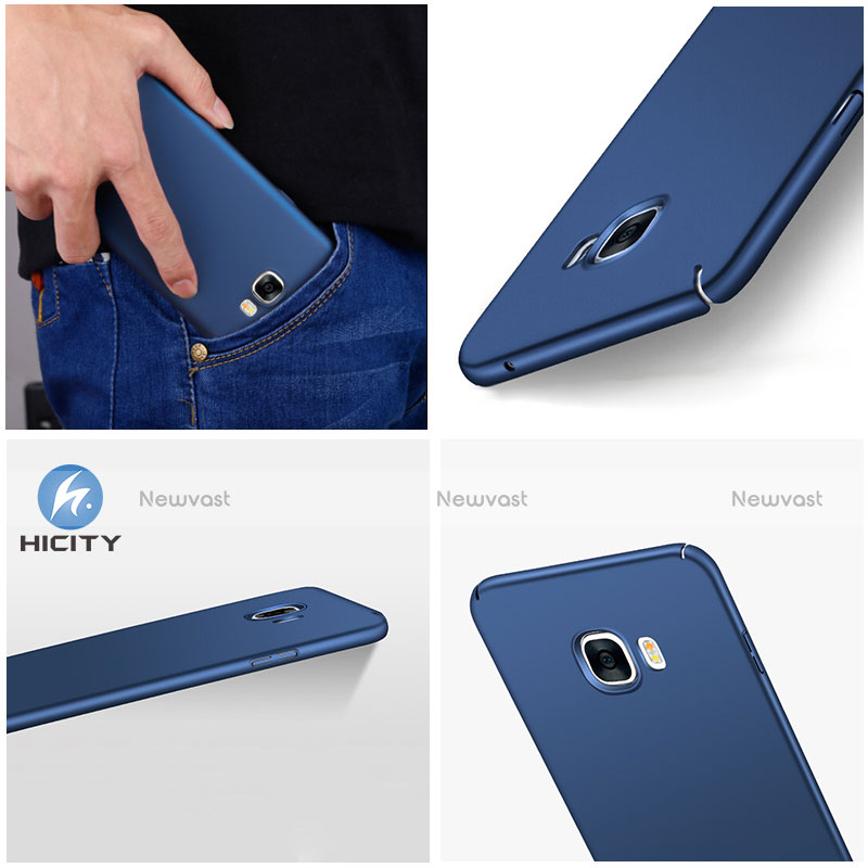 Hard Rigid Plastic Matte Finish Cover M01 for Samsung Galaxy C7 SM-C7000 Blue