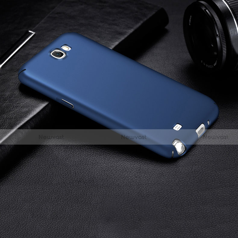 Hard Rigid Plastic Matte Finish Cover M01 for Samsung Galaxy Note 2 N7100 N7105 Blue