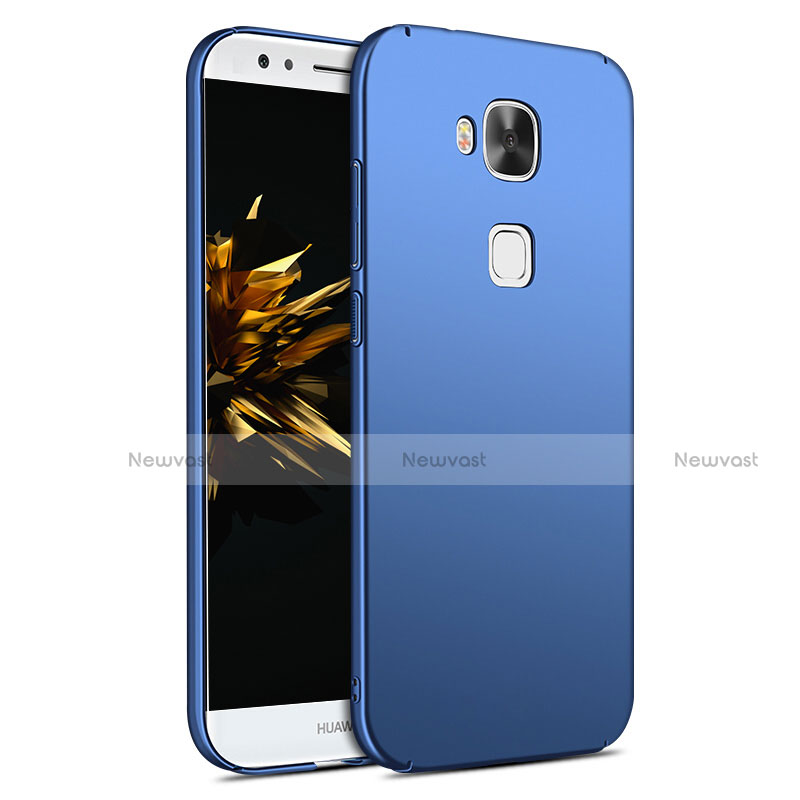 Hard Rigid Plastic Matte Finish Cover M02 for Huawei G8 Blue