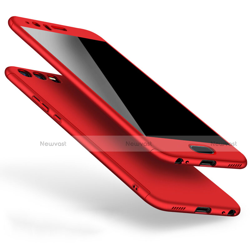 Hard Rigid Plastic Matte Finish Cover M02 for Huawei P10 Plus Red