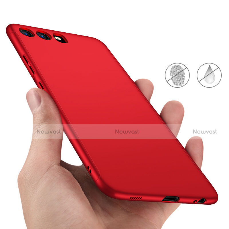 Hard Rigid Plastic Matte Finish Cover M02 for Huawei P10 Plus Red