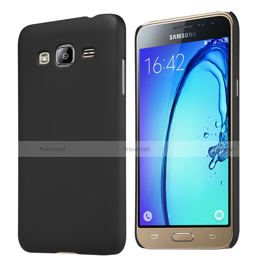 Hard Rigid Plastic Matte Finish Cover M02 for Samsung Galaxy Amp Prime J320P J320M Black