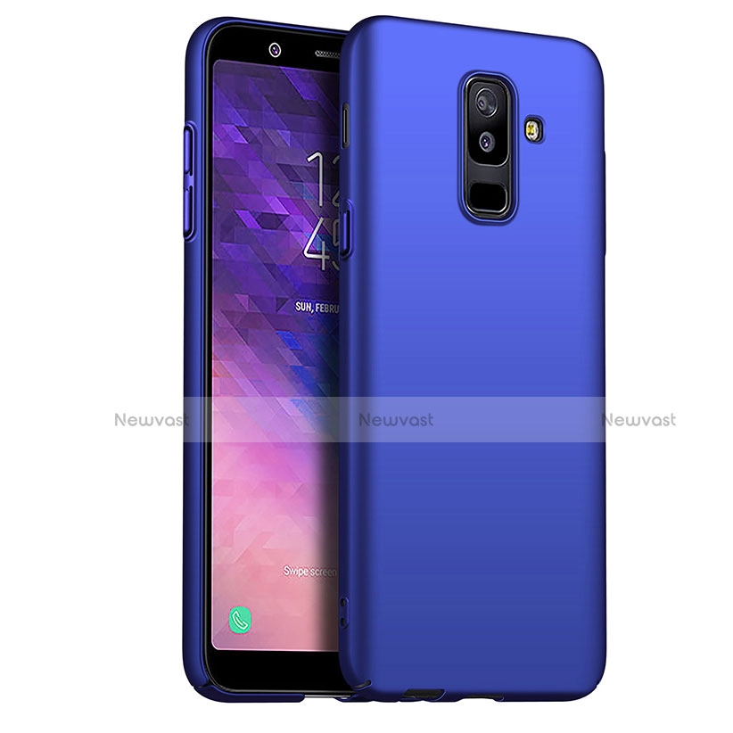 Hard Rigid Plastic Matte Finish Cover M03 for Samsung Galaxy A6 Plus (2018) Blue