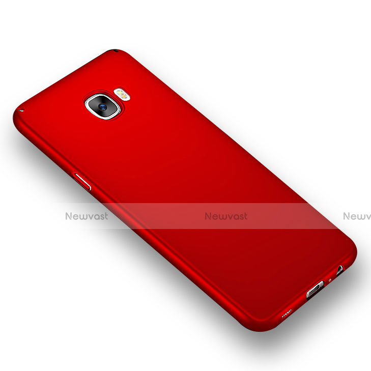 Hard Rigid Plastic Matte Finish Cover M03 for Samsung Galaxy C7 SM-C7000 Red