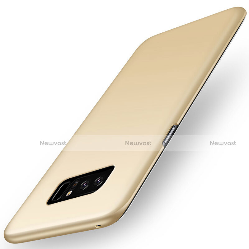 Hard Rigid Plastic Matte Finish Cover M03 for Samsung Galaxy Note 8 Gold