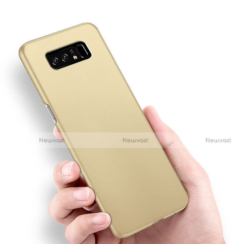 Hard Rigid Plastic Matte Finish Cover M03 for Samsung Galaxy Note 8 Gold