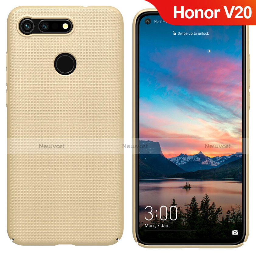 Hard Rigid Plastic Matte Finish Cover M05 for Huawei Honor View 20 Gold