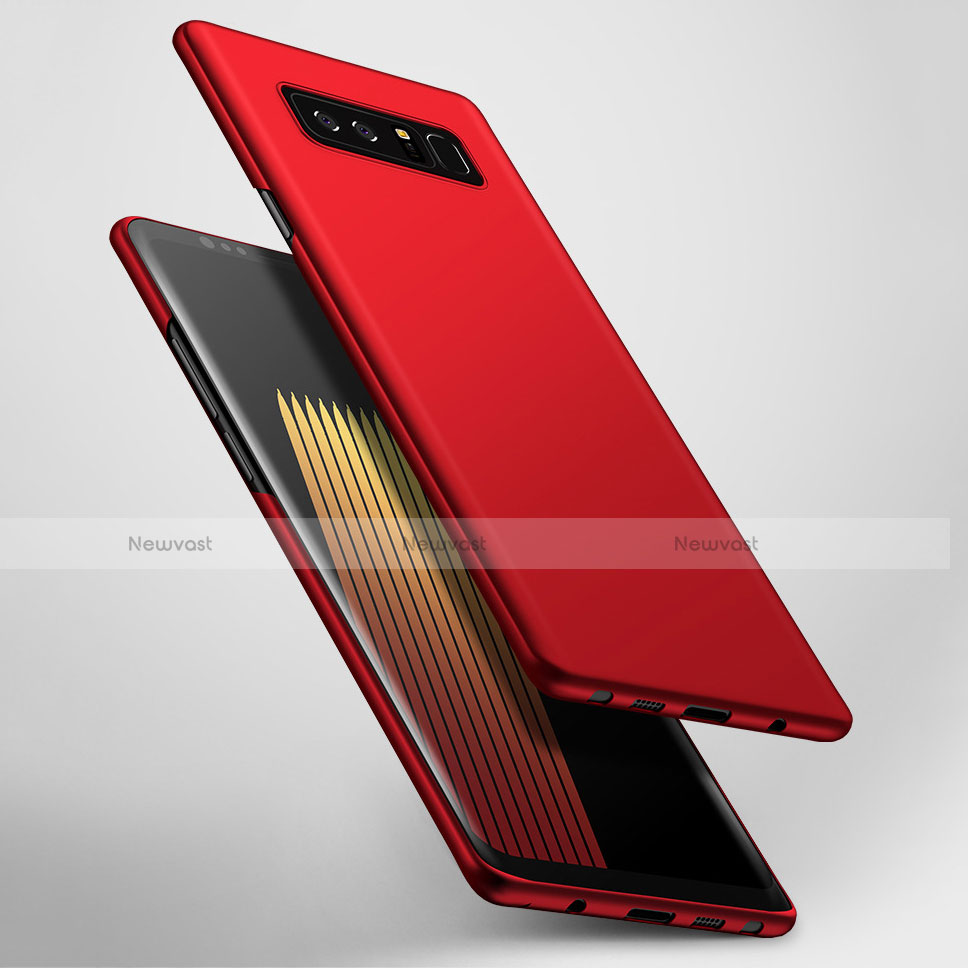 Hard Rigid Plastic Matte Finish Cover M06 for Samsung Galaxy Note 8 Red