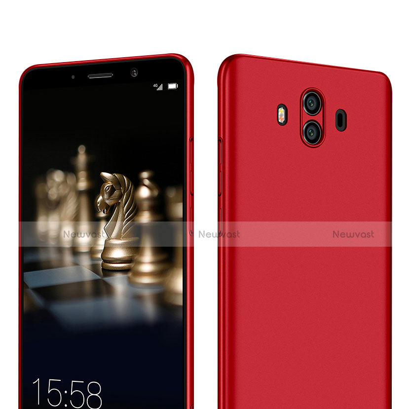 Hard Rigid Plastic Matte Finish Cover M08 for Huawei Mate 10 Red