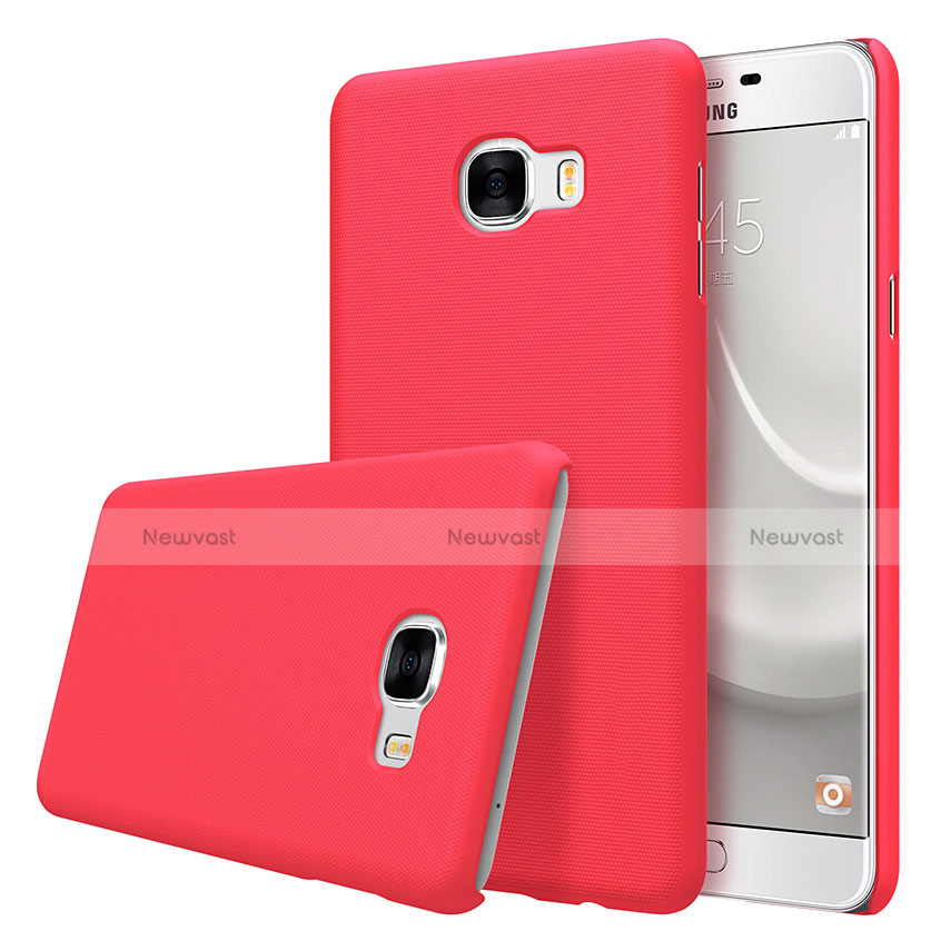 Hard Rigid Plastic Matte Finish Cover M08 for Samsung Galaxy C5 SM-C5000 Red