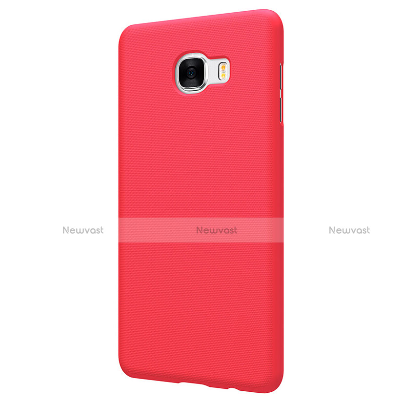 Hard Rigid Plastic Matte Finish Cover M08 for Samsung Galaxy C5 SM-C5000 Red