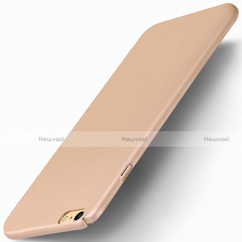 Hard Rigid Plastic Matte Finish Cover P06 for Apple iPhone 6 Plus Gold