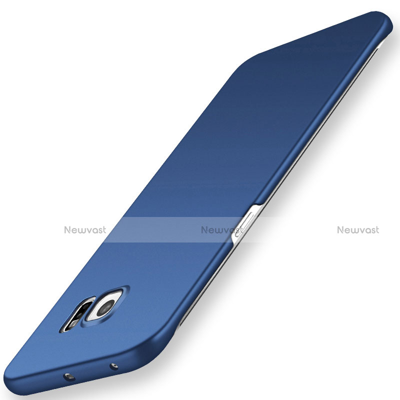 Hard Rigid Plastic Matte Finish Cover Q02 for Samsung Galaxy S6 Edge+ Plus SM-G928F Blue