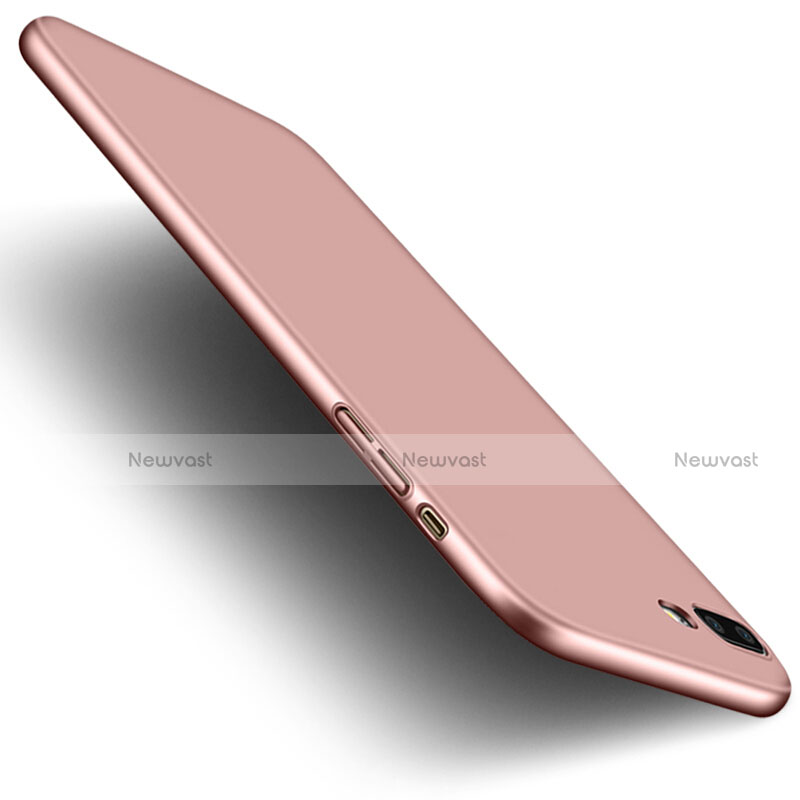 Hard Rigid Plastic Matte Finish Cover with Finger Ring Stand for Apple iPhone 7 Plus Pink