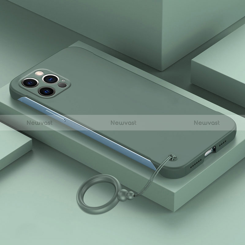 Hard Rigid Plastic Matte Finish Frameless Case Back Cover for Apple iPhone 13 Pro Max Green