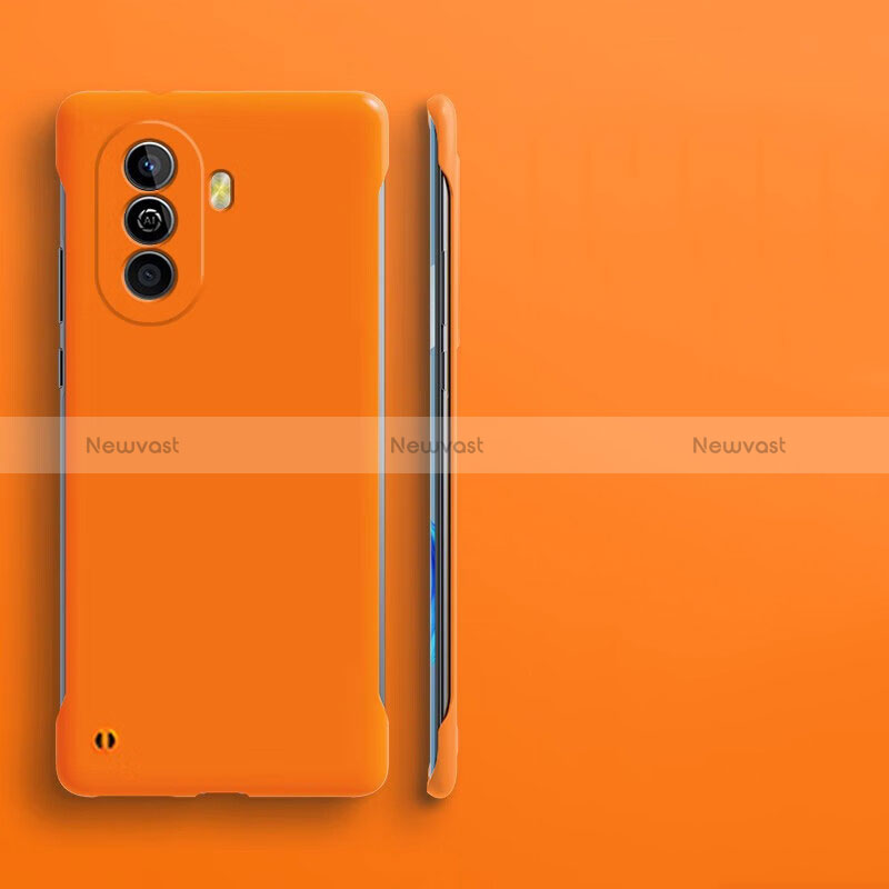 Hard Rigid Plastic Matte Finish Frameless Case Back Cover for Huawei Enjoy 50 Orange