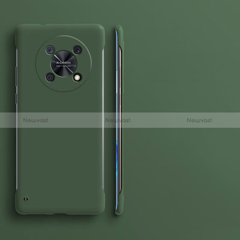 Hard Rigid Plastic Matte Finish Frameless Case Back Cover for Huawei Enjoy 50 Pro Midnight Green