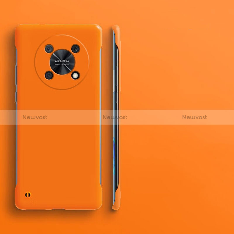 Hard Rigid Plastic Matte Finish Frameless Case Back Cover for Huawei Enjoy 50 Pro Orange