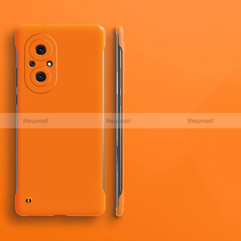 Hard Rigid Plastic Matte Finish Frameless Case Back Cover for Huawei Honor 50 SE 5G Orange