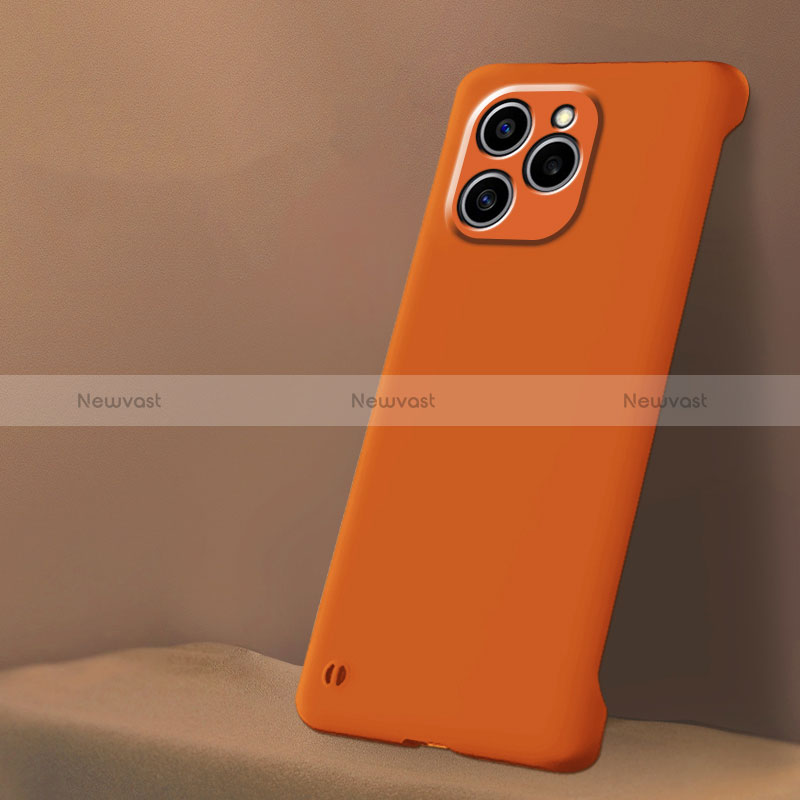 Hard Rigid Plastic Matte Finish Frameless Case Back Cover for Huawei Honor 60 SE 5G Orange