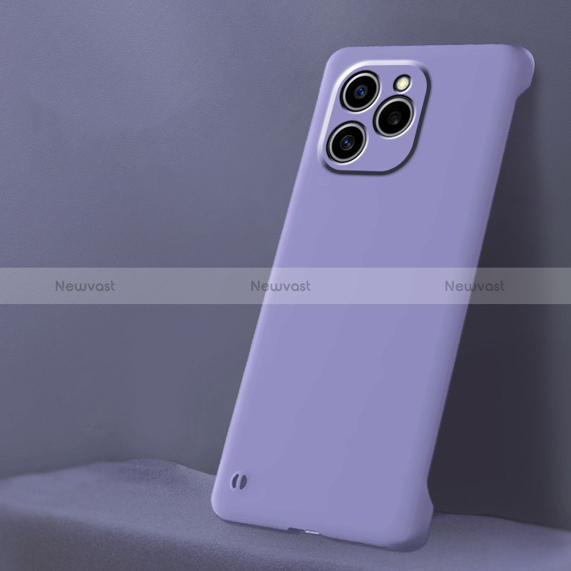 Hard Rigid Plastic Matte Finish Frameless Case Back Cover for Huawei Honor 60 SE 5G Purple