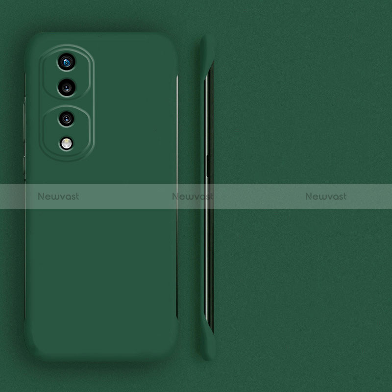 Hard Rigid Plastic Matte Finish Frameless Case Back Cover for Huawei Honor 80 Pro 5G Midnight Green