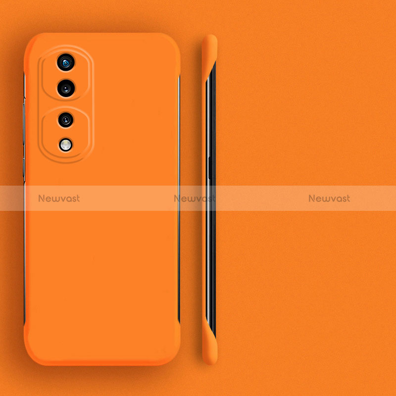 Hard Rigid Plastic Matte Finish Frameless Case Back Cover for Huawei Honor 80 Pro 5G Orange