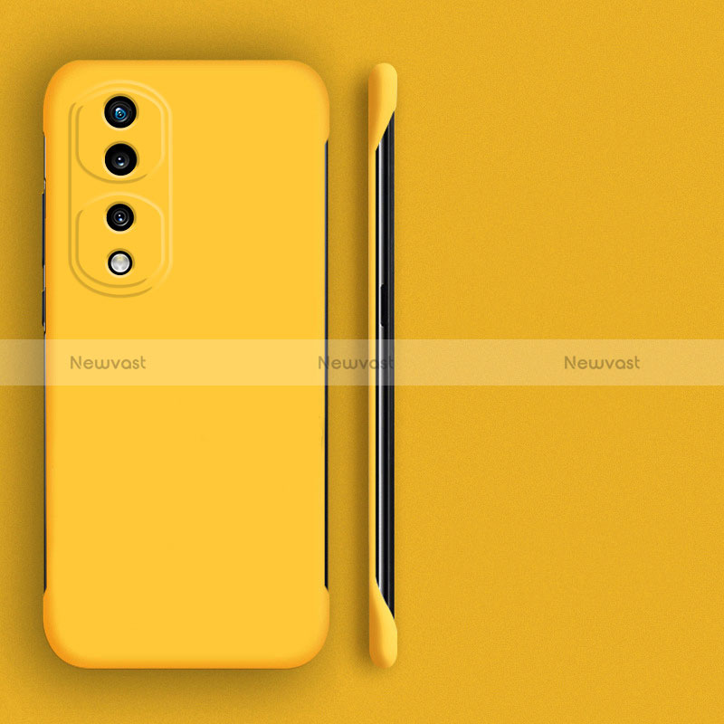 Hard Rigid Plastic Matte Finish Frameless Case Back Cover for Huawei Honor 80 Pro 5G Yellow