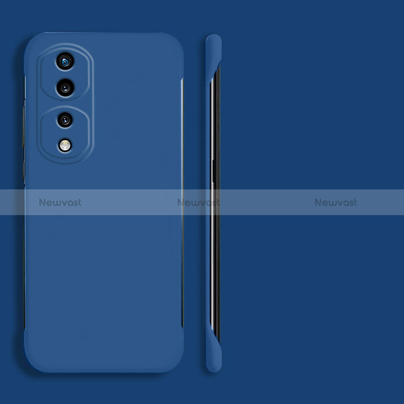 Hard Rigid Plastic Matte Finish Frameless Case Back Cover for Huawei Honor 80 Pro Flat 5G Blue