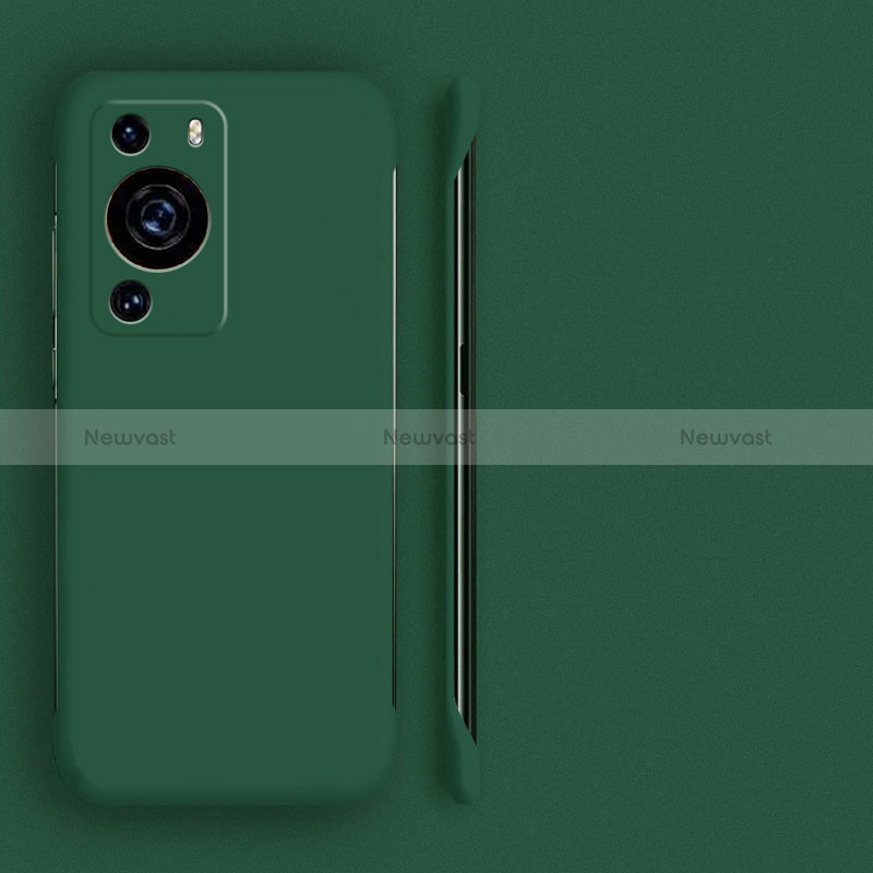 Hard Rigid Plastic Matte Finish Frameless Case Back Cover for Huawei P60 Pro Midnight Green