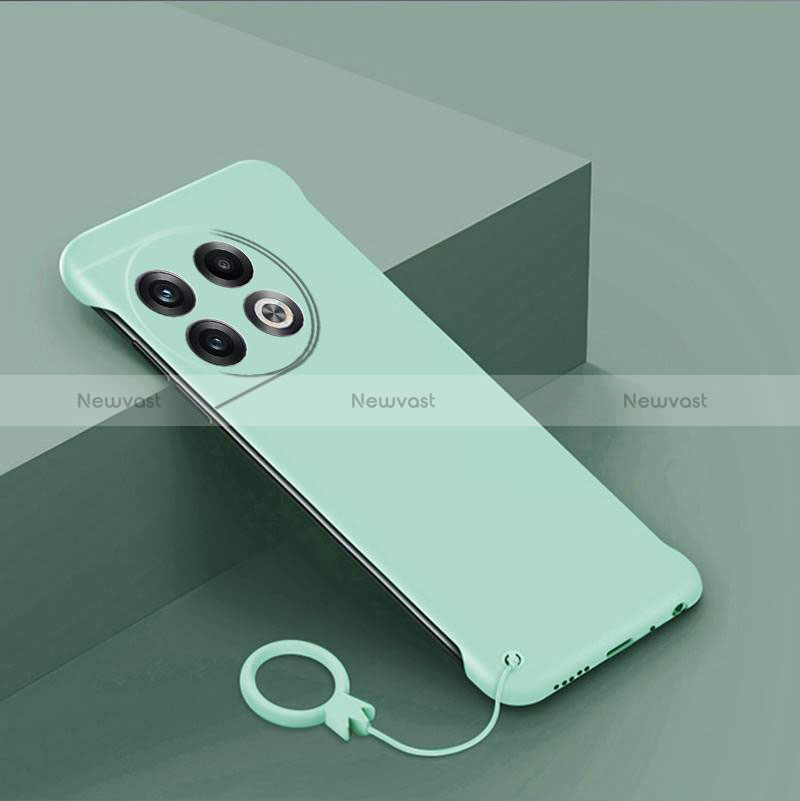 Hard Rigid Plastic Matte Finish Frameless Case Back Cover for OnePlus Ace 2 5G Matcha Green