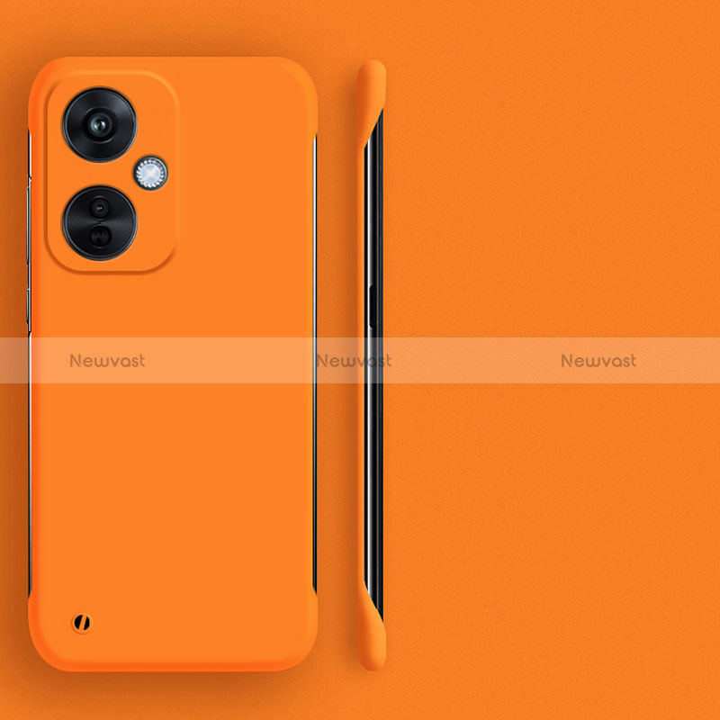 Hard Rigid Plastic Matte Finish Frameless Case Back Cover for OnePlus Nord CE 3 5G Orange