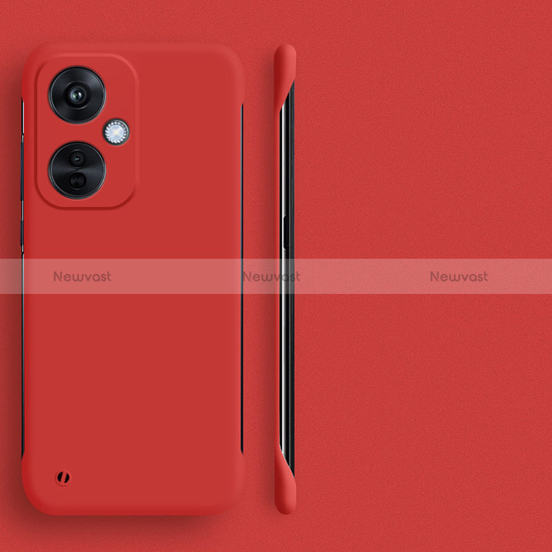 Hard Rigid Plastic Matte Finish Frameless Case Back Cover for OnePlus Nord CE 3 Lite 5G Red